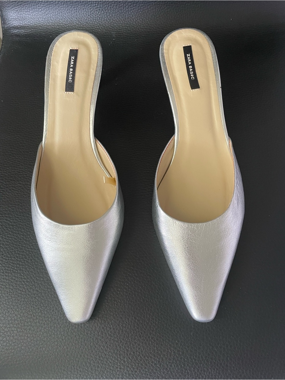Zara Leather Mules